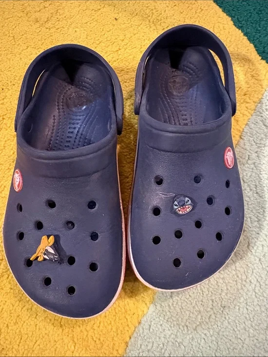 Kids Navy Blue Crocs