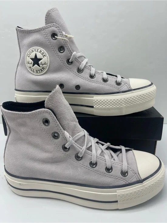 Converse WMNS CTAS LIFT HI BONE COLD/EGRET/BLACK Platform Sneakers A14516C