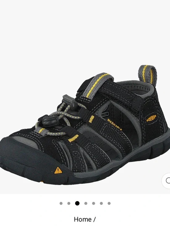 Keen Kids Black and Gray Seacamp Closed Toe Sandals Size 11