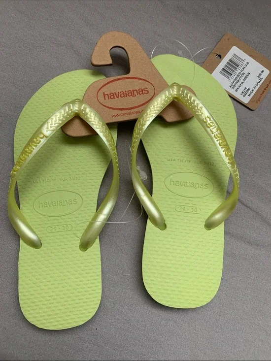 🆕- Havaianas Toddler Matcha Green 🩴 Flip Flops
