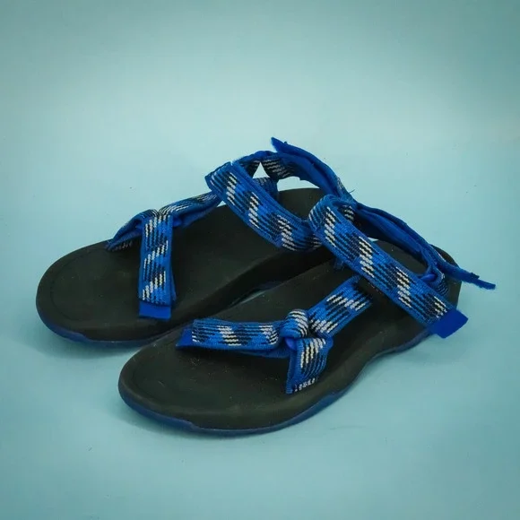 Teva Size 2 Little Kids Blue Hurricane XTL 2 Active Outdoor Water Sandals