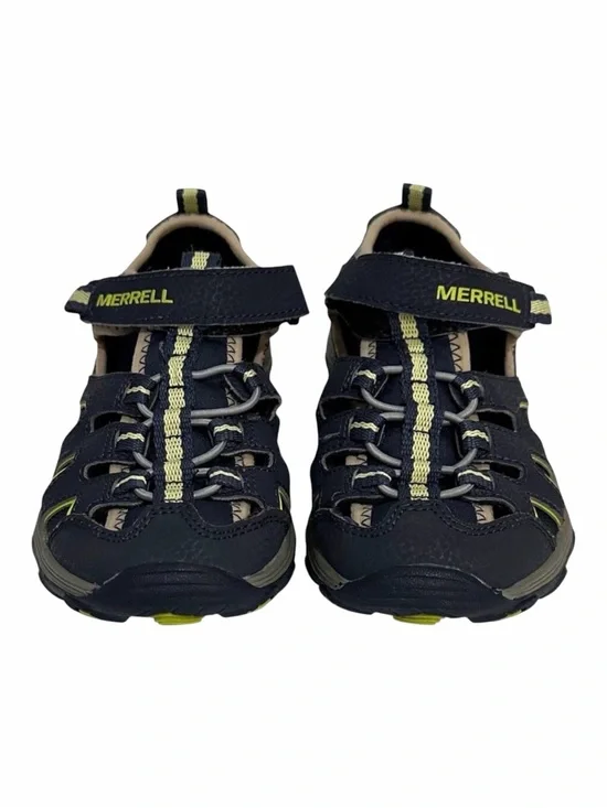 Merrell gray‎ and green unisex boy or girl sandals size 13