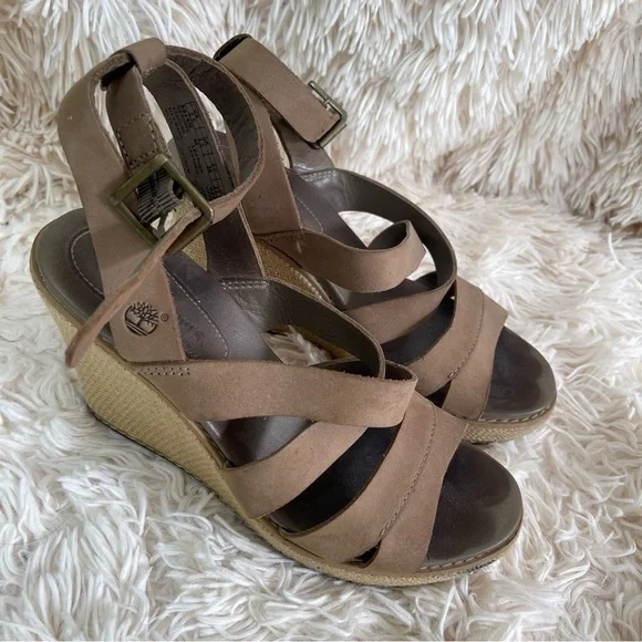 TIMBERLAND Danforth Earthkeepers With Anti-fatigue platform Sandals Shoes Sz 5.5