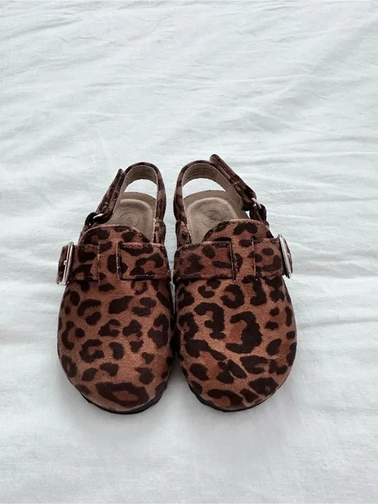 Toddler Leopard Print Cork Footbed Mule Clogs | Target | Size 5