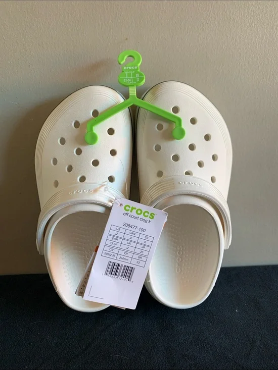 CROCS Off Court Clog K White Kids Clogs