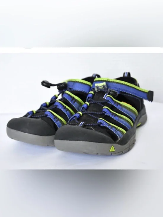 Keen Newport H2 Sandals in Blue and Lime