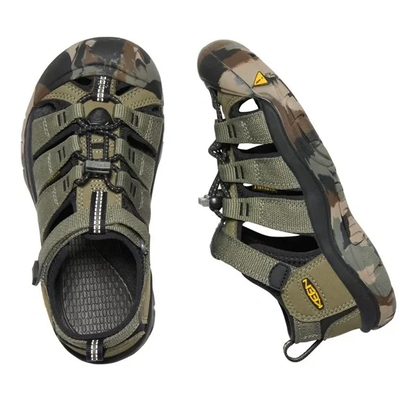 Keen Kid's Newport H2 - Dusty Olive camo green sandals toddler 10