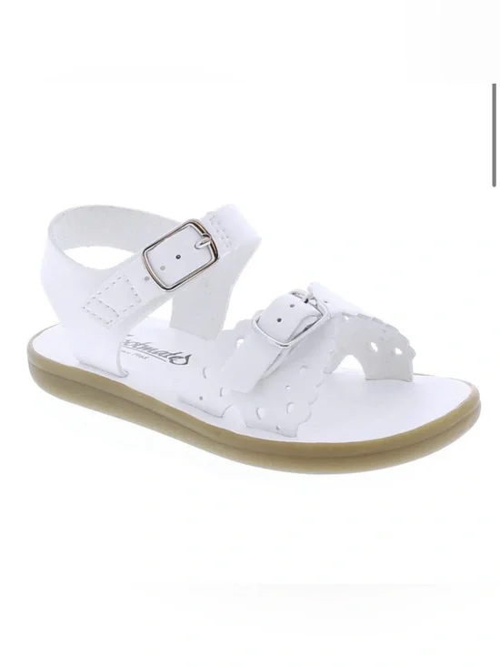 Footmates Ariel White Girls Sandals Size 13