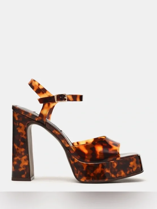 Steve Madden LIANDRA TORTOISE Platform Sandal (new in box)