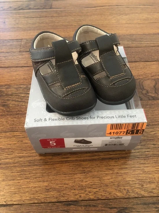 See Kai Run Patrick II Fisherman Sandal, Brown, Size 5