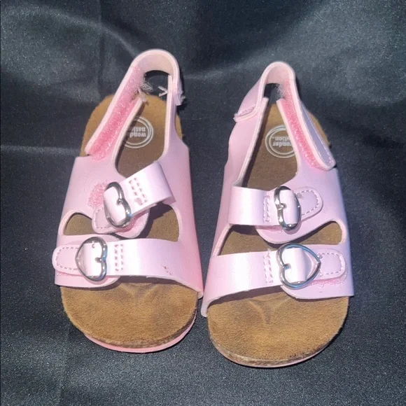 Pink Open-Toe Sandals with Adjustable Straps