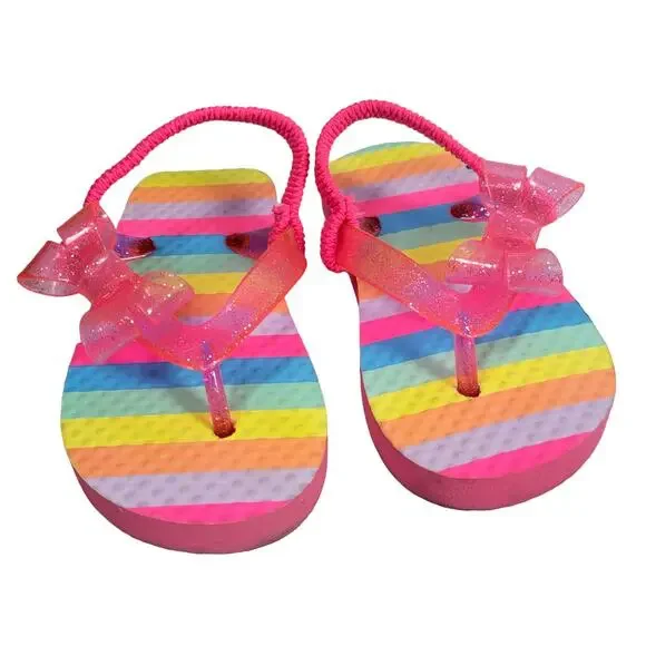 Rainbow Flip Flops‎ Toddler Size 7