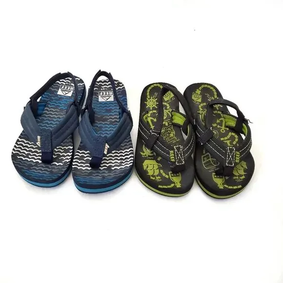Reef | Two Pairs of Ankle Strap Thong Sandals