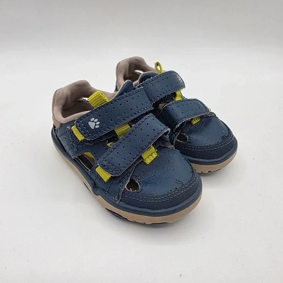 Hush Puppies Quin Paw Flex Navy Blue Fisherman Sandals Toddler‎ Boy 4M HL261370
