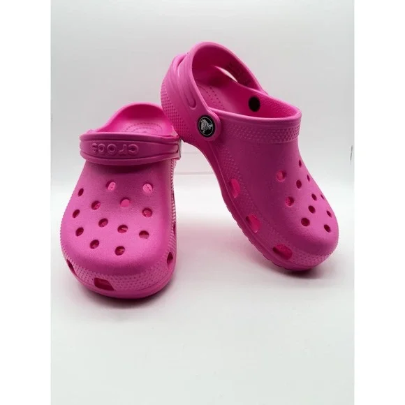 New No Box Crocs Classic Clog Unisex Kids Pink Crush Slip-On Size C 13