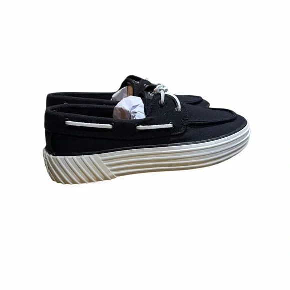 NIB Sperry Bahama 2 Platform Canvas‎ Boat Shoes