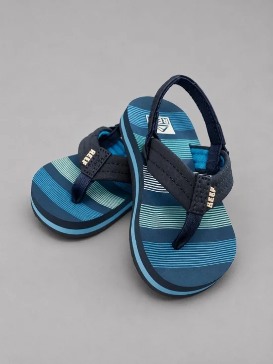 Reef Toddler Stripped Flip-Flops with Back Strap