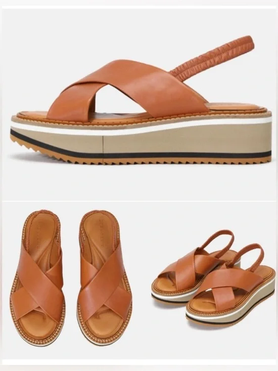 Clergerie Freedom Platform Nappa Sandals, FR39