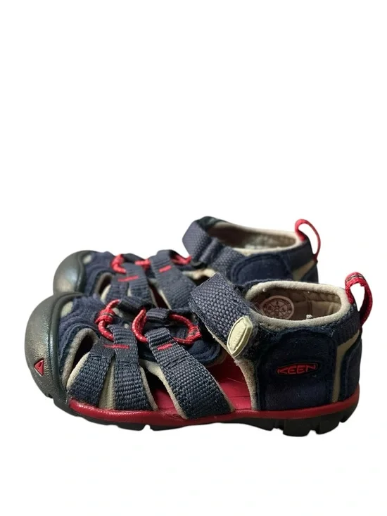 KEEN Seacamp II CNX Water-Friendly Sandals Blue Red Toddler Size 6