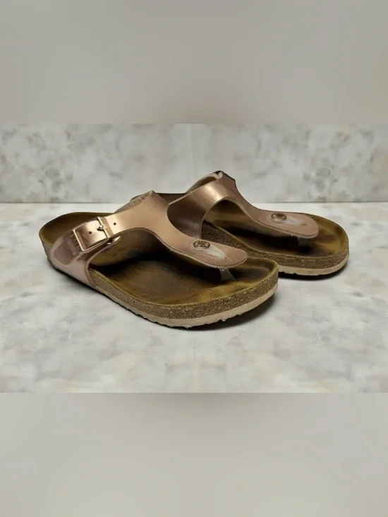 Birkenstock Girls Sandals Gizeh Birko Flor Flat Thong Slip On 32 US 1