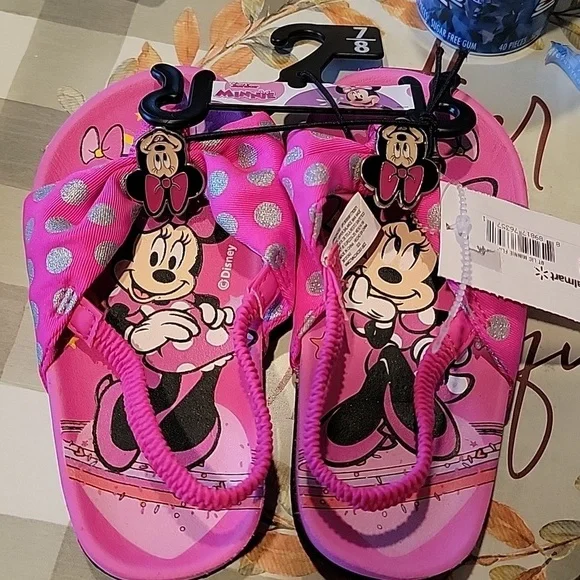 Disney Junior Minnie Mouse Pink Sandal Shoes for Girls