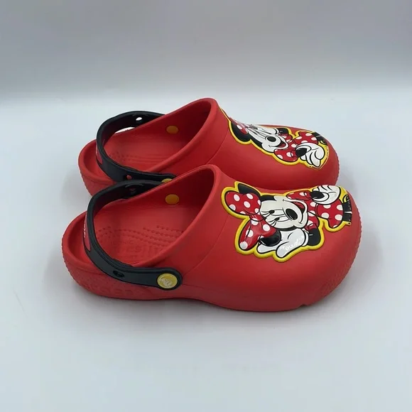 Crocs Disney Minnie Mouse‎ Clogs Kids Sz J2