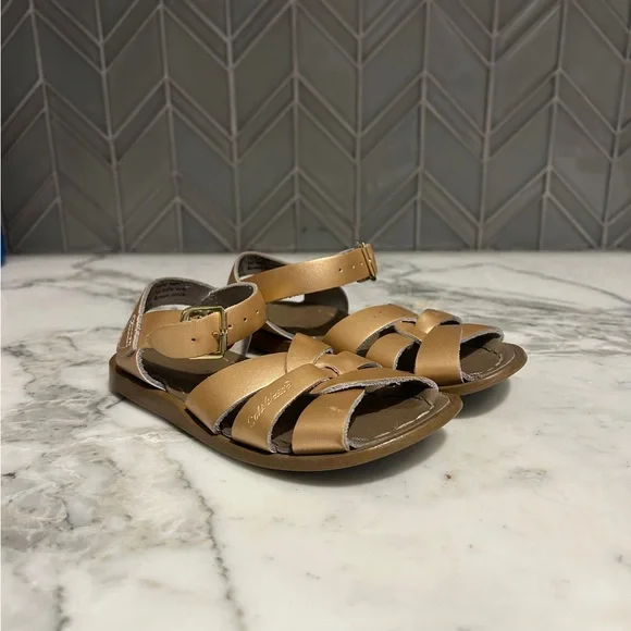 $25 ADD ON salt water sandals gold‎ 8c zara native crocs H&M Nike shoes strap