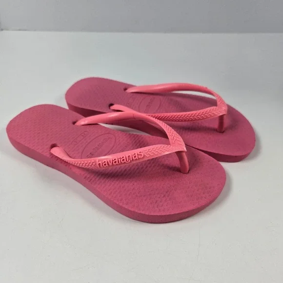 Havaianas Flip Flops Kids 13C/1Y Pink Slim Sandals Beach Summer Shoes