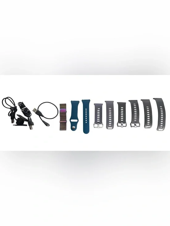 Lot of Fitbit Accessories 3 Chargers & 5 Replacement Bands
