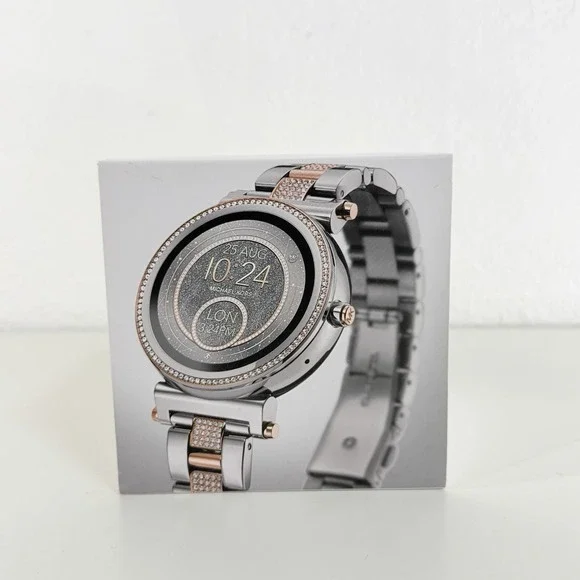 Michael Kors Access Sofie Pav Two-Tone Smartwatch Silver MKT5040 BATTERY ISSUE