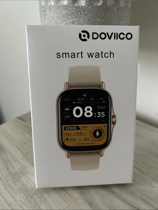 Doviico Beige Smart Watch - Fitness Tracker NIB