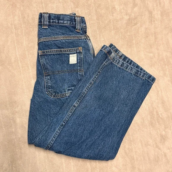Boys Vintage Old Navy Painter's Jeans Size 8 Blue