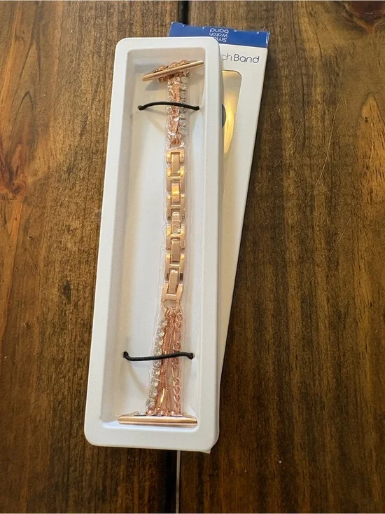 Rose Gold Chain Link Smart Watch Band