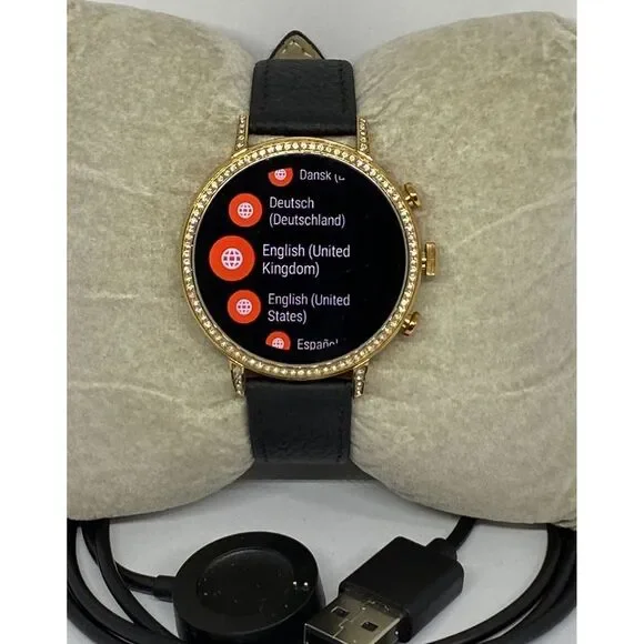 Fossil Gen 4 Authentic Digital Dial Smart Watch Custom Band FTW6021 CR107