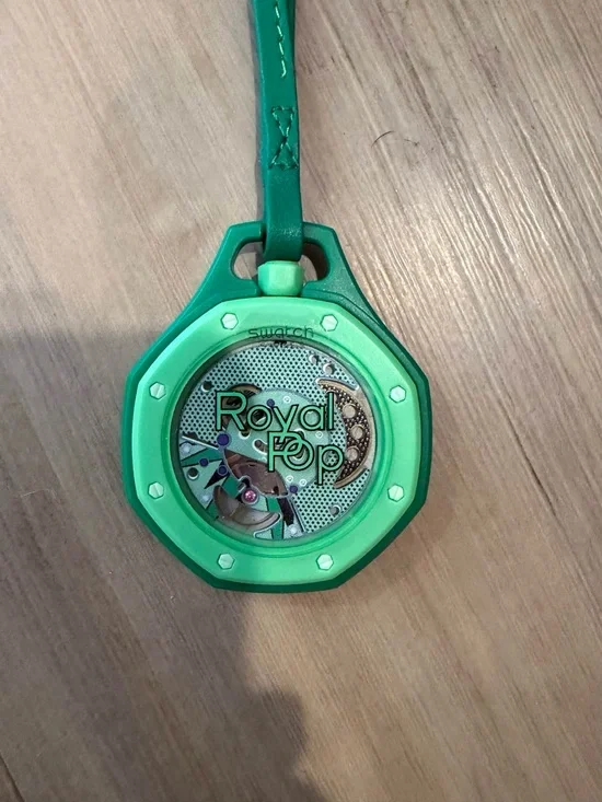 Swatch Green Royal Pop Octagonal Pendant Watch