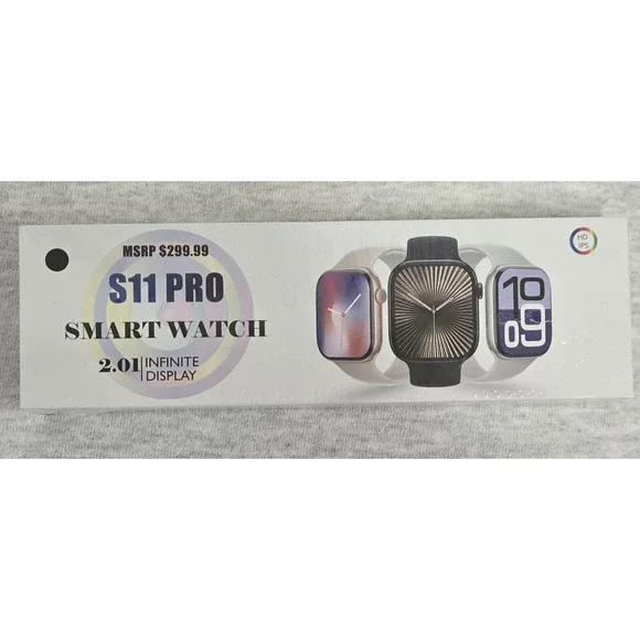 S11 Pro smart watch, seris 10 with a 2.01 inch infinite display,and 45mm
