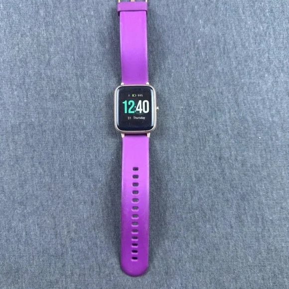 YAMAY Smartwatch Purple‎ Band Rose Gold Case Fitness Tracker Women