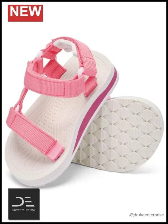 Toddler Sport Sandals, Triple Adjustable Open Toe Quick-Dry Beach Shoes