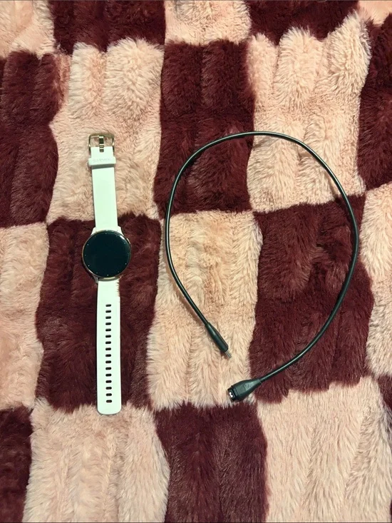 Garmin Gold Steel Bezel w/ Ivory Case with Round Touchscreen