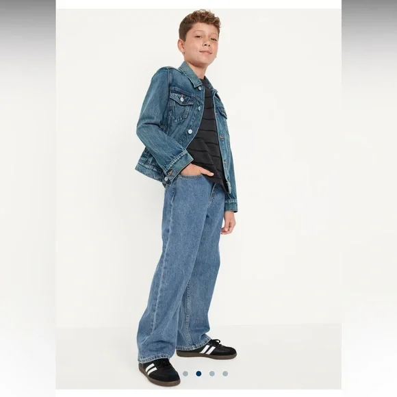 🟢3/$15 Old Navy Boys Baggy Jeans | Size 14 | Adjustable Waist