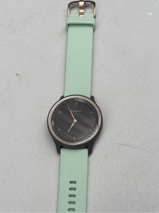 Garmin Vivomove Sport Mint Green Hybrid Smartwatch - Sleek Analog Display