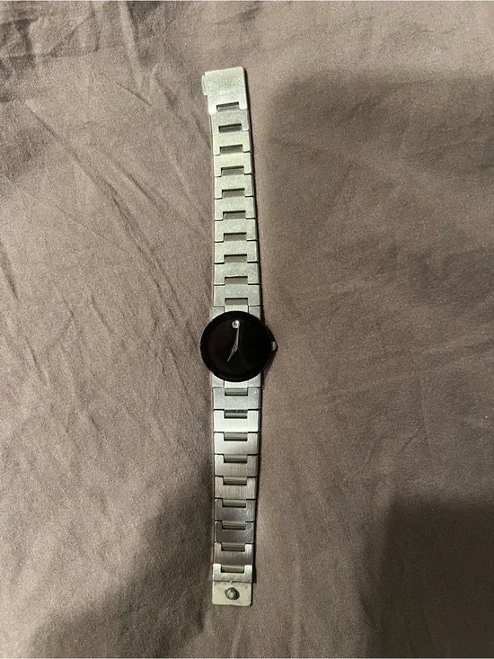 MOVADO Safiro Stainless Steel Black Dial Women's Watch