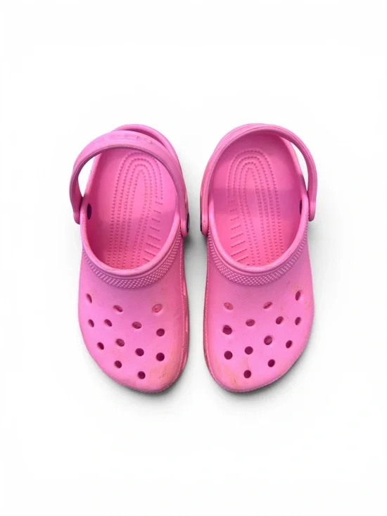 Pink Crocs size 2