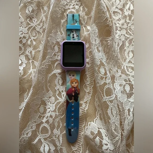 Frozen Themed Blue and Purple Kids Smartwatch ⚠️ charging cables not included