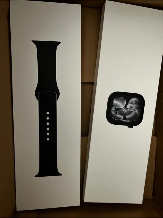 Apple Black Silicone Sport Band for Apple Watch