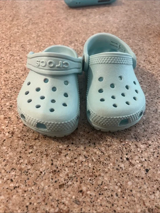 CROCS Kids Clog in Mint Green