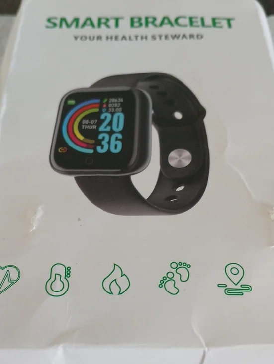 Smart Bracelet Fitness Tracker - Black