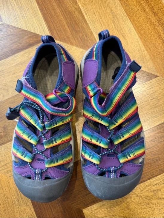 Keen Kids Rainbow Strap Purple Closed-Toe Sport Sandals