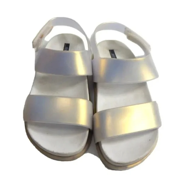 Mini Melissa Cosmic Metallic Pearl Sandals