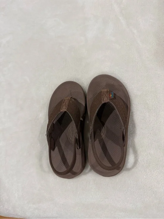 Rainbow - Kids Cape Molded Rubber Sandals - Brown Size 9/10 Toddlers